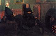 William Stott of Oldham Portrait of My Father and Mother USA oil painting artist